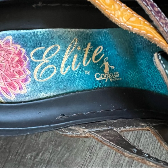 Elite by Conkys Sandals Mules Multicolor Size 9 - Picture 10 of 11